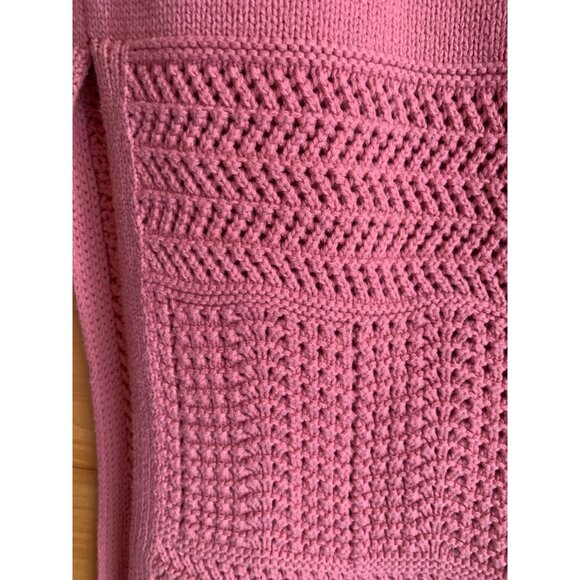 Rachel Zoe Womens Midi Skirt Soft Girl Dollette Medium Coral Cotton & Acrylic Bl - Picture 5 of 9